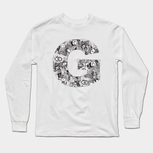 Floral Letter G Long Sleeve T-Shirt